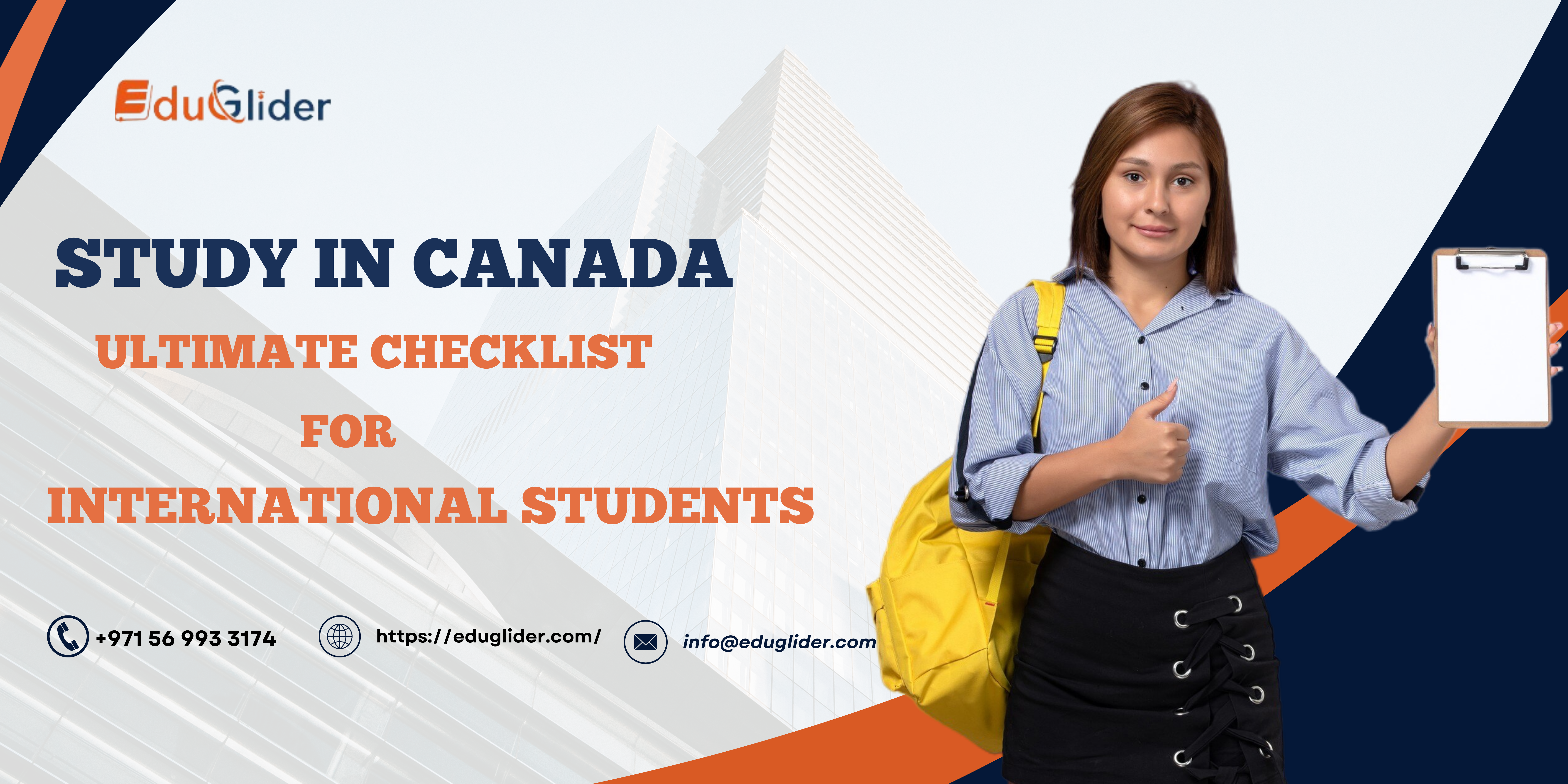 Checklist for studying in canada